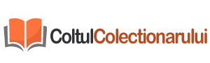 Logo cu pictograma unei cărți portocalii deschise &icirc;n st&acirc;nga textului "Coltul Colectionarului" cu litere negre și portocalii pe fundal alb, ideal pentru cei care caută informații despre certificatul constatator online.